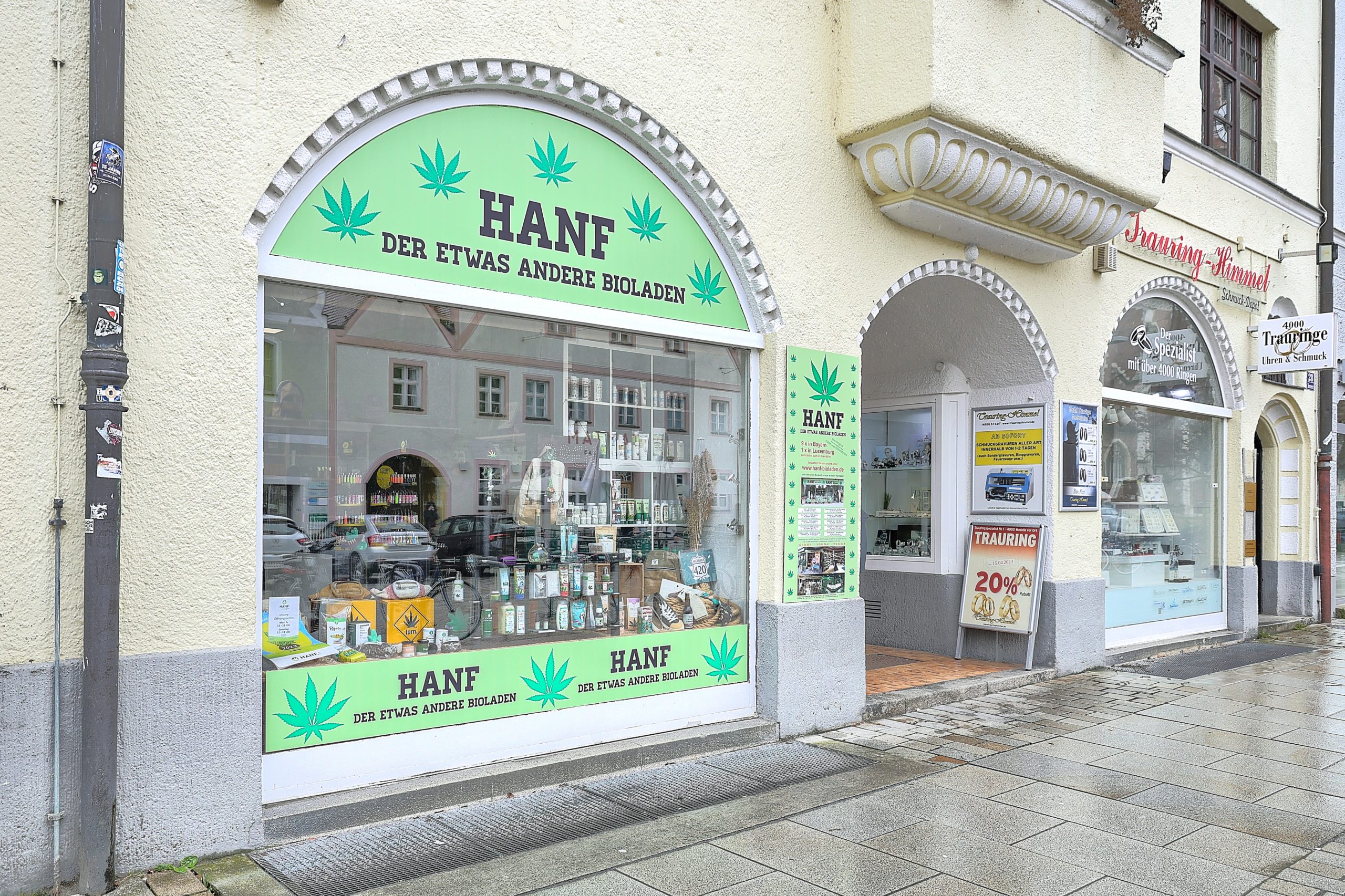 Aussenansicht des Hanfladen Ingolstadt Theresienstraße