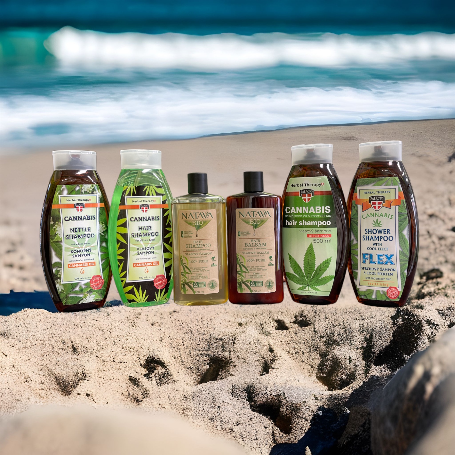 Verschiedene Shampoos zur täglichen Pflege