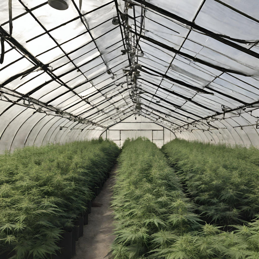 Hanfanbau im Gewächshaus